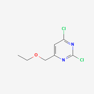 2,4-Dichloro-6-ethoxymethyl-pyrimidine structure, CAS 1289385-14-3