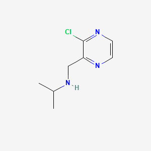 (3-Chloro-pyrazin-2-ylmethyl)-isopropyl-amine structure, CAS 1289385-16-5