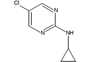 (5-Chloro-pyrimidin-2-yl)-cyclopropyl-amine structure, CAS 1289385-19-8