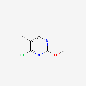4-Chloro-2-methoxy-5-methyl-pyrimidine structure, CAS 1289385-41-6