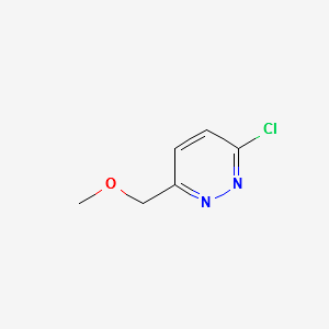3-Chloro-6-methoxymethyl-pyridazine structure, CAS 1289385-57-4