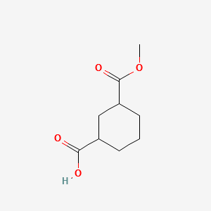 3-methoxycarbonylcyclohexane-1-carboxylicacid structure, CAS 25090-39-5