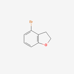 4-Bromo-2,3-dihydrobenzofuran structure, CAS 774220-36-9