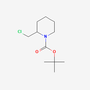 2-Chloromethyl-piperidine-1-carboxylicacidtert-butylester structure, CAS 1289387-67-2
