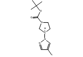 3-Iodo-pyrrolidine structure, CAS 1289387-63-8