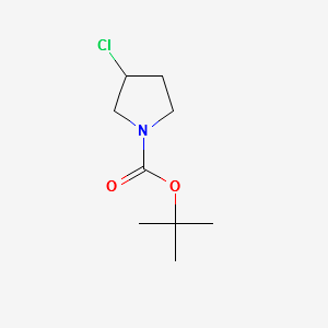 3-Chloro-pyrrolidine-1-carboxylicacidtert-butylester structure, CAS 1289386-88-4