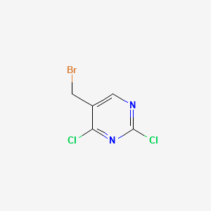 5-Bromomethyl-2,4-dichloro-pyrimidine structure, CAS 1289387-92-3