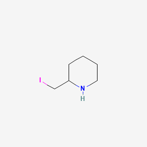 2-Iodomethyl-piperidine structure, CAS 1289384-98-0
