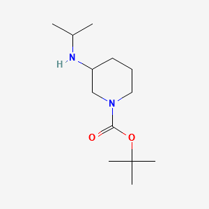 3-Isopropylamino-piperidine-1-carboxylicacidtert-butylester structure, CAS 1282742-29-3