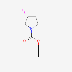 (R)-3-Iodo-pyrrolidine-1-carboxylicacidtert-butylester structure, CAS 1234576-86-3