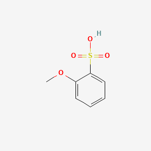 2-Methoxy-benzenesulfonicacid structure, CAS 34256-00-3