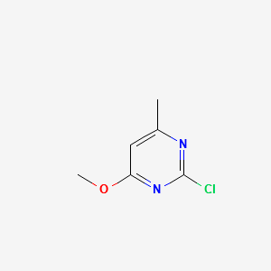 2-Chloro-4-methoxy-6-methyl-pyrimidine structure, CAS 22536-64-7