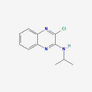 (3-Chloro-quinoxalin-2-yl)-isopropyl-amine structure, CAS 1234370-93-4