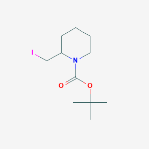 2-Iodomethyl-piperidine-1-carboxylicacidtert-butylester structure, CAS 1196154-26-3