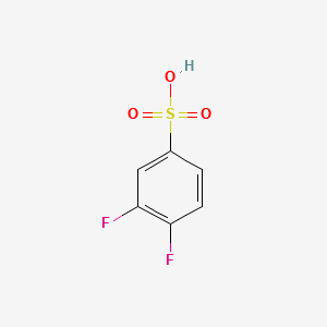 3,4-Difluoro-benzenesulfonicacid structure, CAS 1185115-56-3
