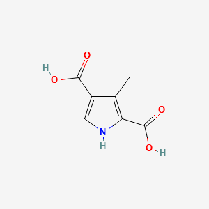 3-methylpyrrole-2,4-dicarboxylicacid structure, CAS 3780-41-4