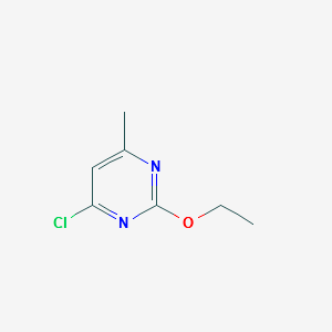 4-Chloro-2-ethoxy-6-methyl-pyrimidine structure, CAS 932701-88-7