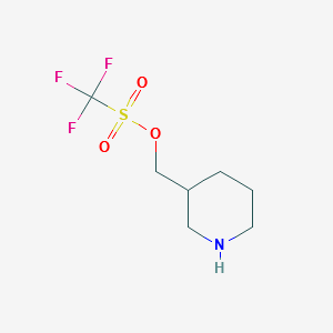 piperidin-3-ylmethyltrifluoromethanesulfonate structure, CAS 906073-55-0