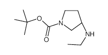 (R)-3-Ethylamino-pyrrolidine-1-carboxylicacidtert-butylester structure, CAS 892390-30-6