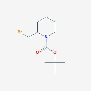 2-Bromomethyl-piperidine-1-carboxylicacidtert-butylester structure, CAS 889942-58-9