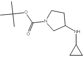 3-Cyclopropylamino-pyrrolidine-1-carboxylicacidtert-butylester structure, CAS 887587-25-9