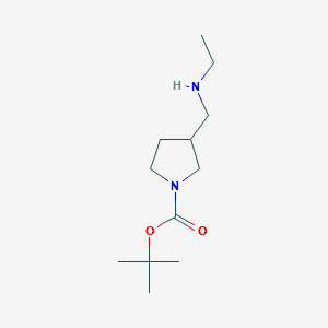 3-Ethylaminomethyl-pyrrolidine-1-carboxylicacidtert-butylester structure, CAS 887591-54-0