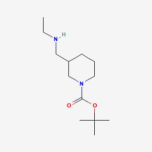 3-Ethylaminomethyl-piperidine-1-carboxylicacidtert-butylester structure, CAS 887587-98-6