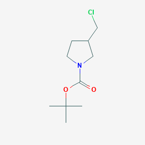 3-Chloromethyl-pyrrolidine-1-carboxylicacidtert-butylester structure, CAS 876589-13-8