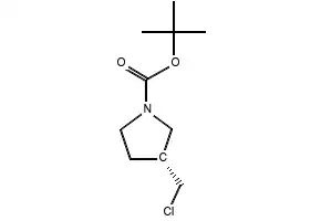 3-Chloromethyl-pyrrolidine structure, CAS 876509-14-7