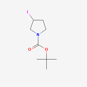 3-Iodo-pyrrolidine-1-carboxylicacidtert-butylester structure, CAS 774234-25-2