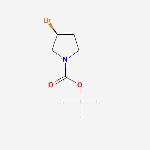 (S)-3-Bromo-pyrrolidine-1-carboxylicacidtert-butylester structure, CAS 569660-89-5