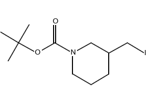 3-Iodomethyl-piperidine-1-carboxylicacidtert-butylester structure, CAS 253177-03-6