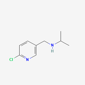 (6-Chloro-pyridin-3-ylmethyl)-isopropyl-amine structure, CAS 120739-83-5