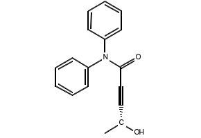 4-hydroxy-N,N-diphenyl-(4R)-2-Pentynamide>98%byHPLC,>98%ee structure, CAS 899809-61-1