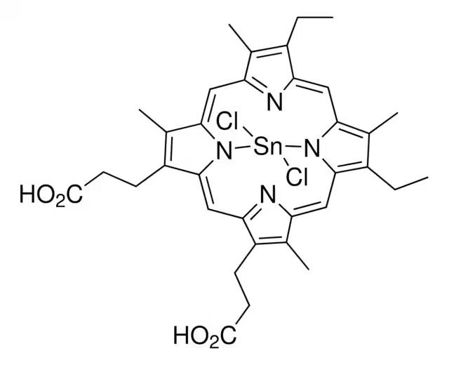 tinmesoporphyrin structure, CAS 106344-20-1