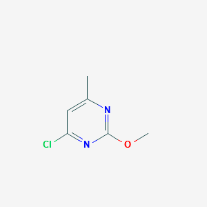 4-Chloro-2-methoxy-6-methyl-pyrimidine structure, CAS 97041-37-7