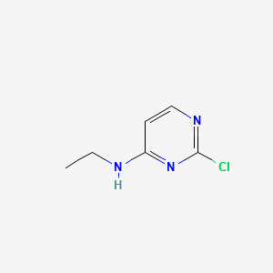 (2-Chloro-pyrimidin-4-yl)-ethyl-amine structure, CAS 86443-51-8