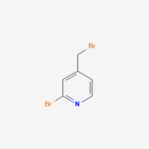 2-Bromo-4-bromomethyl-pyridine structure, CAS 83004-14-2