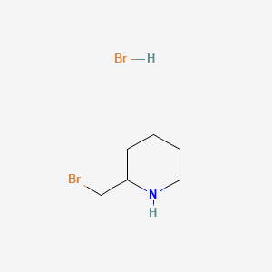 2-Bromomethyl-piperidine structure, CAS 3433-38-3