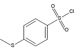 4-Methylsulfanyl-benzenesulfonylchloride structure, CAS 1129-25-5