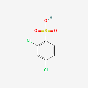 2,4-Dichloro-benzenesulfonicacid structure, CAS 609-62-1