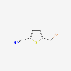 5-(BROMOMETHYL)THIOPHENE-2-CARBONITRILE structure, CAS 134135-41-4