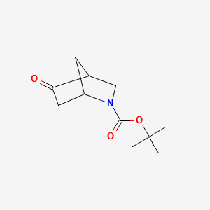 TERT-BUTYL5-OXO-2-AZABICYCLO[2.2.1]HEPTANE-2-CARBOXYLATE structure, CAS 198835-06-2