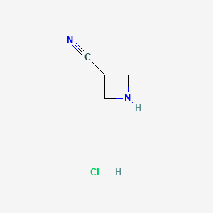 Azetidine-3-carbonitrile structure, CAS 345954-83-8