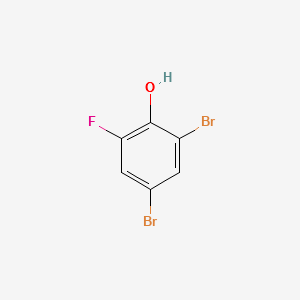 2,4-DIBROMO-6-FLUOROPHENOL structure, CAS 576-86-3