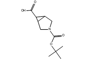 3-Azabicyclo[3.1.0]hexane-3,6-dicarboxylicacid,3-(1,1-dimethylethyl)ester structure, CAS 1119512-39-8