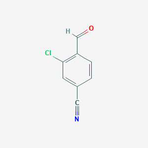 Benzonitrile,3-chloro-4-formyl- structure, CAS 58588-64-0