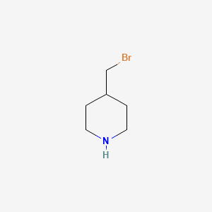 4-Bromomethyl-piperidine structure, CAS 69719-84-2