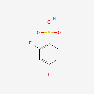 2,4-Difluoro-benzenesulfonicacid structure, CAS 46020-63-7