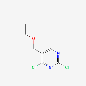 2,4-Dichloro-5-ethoxymethyl-pyrimidine structure, CAS 7627-39-6